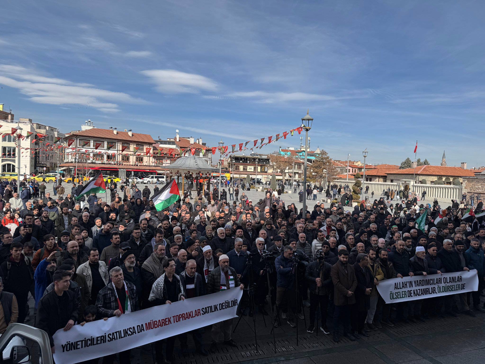 || Konya STK Platformu Anadolu Gazze İçin Ayakta Mukaddes Topraklar Satılık Değildir || Konya STK Platformu