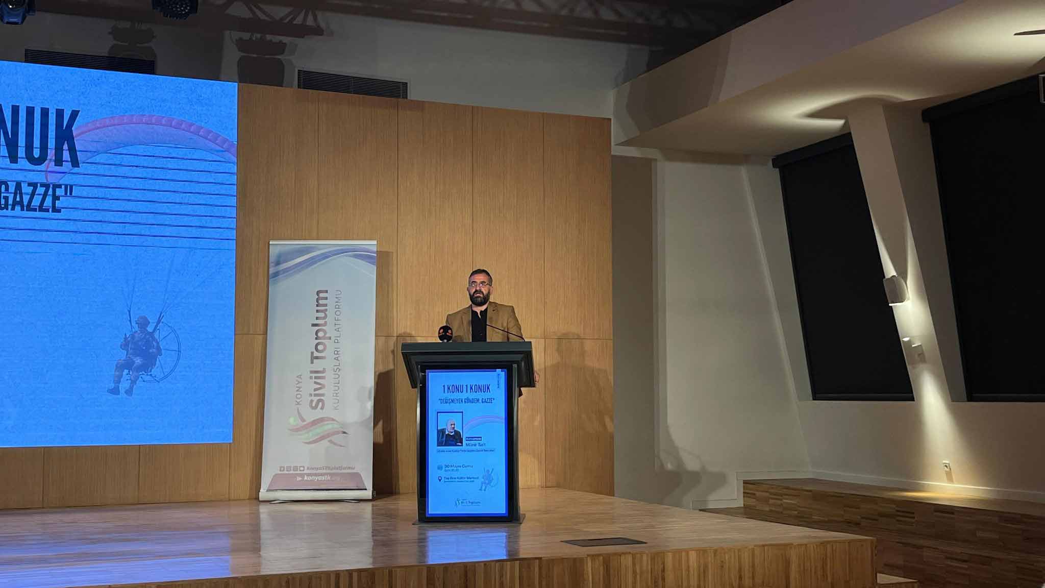 || Konya STK Platformu "Değişmeyen Gündem Gazze " Cuma günü 20.30 da Taş Binada gerçekleşti || Konya STK Platformu