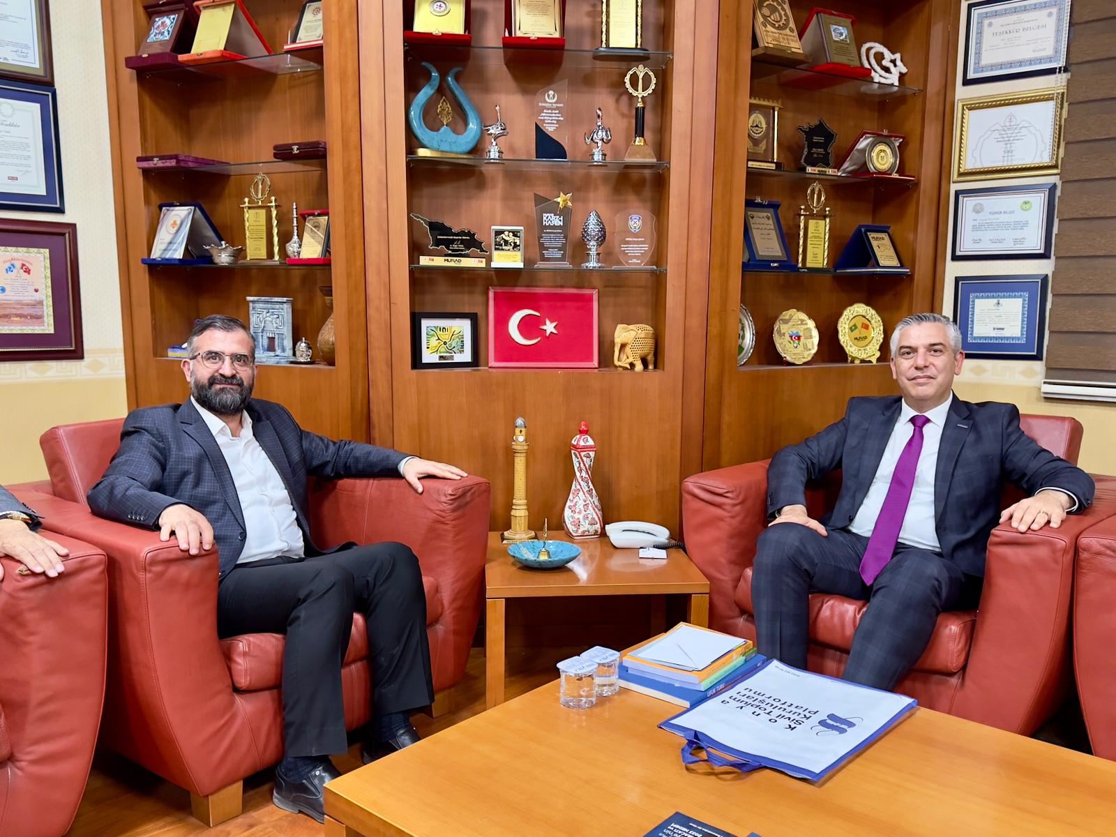 Konya STK Platformu Y&ouml;netim Kurulu MUSIAD Konya Şube Başkanına hayırlı olsun ziyaretinde bulundu || Konya STK Platformu