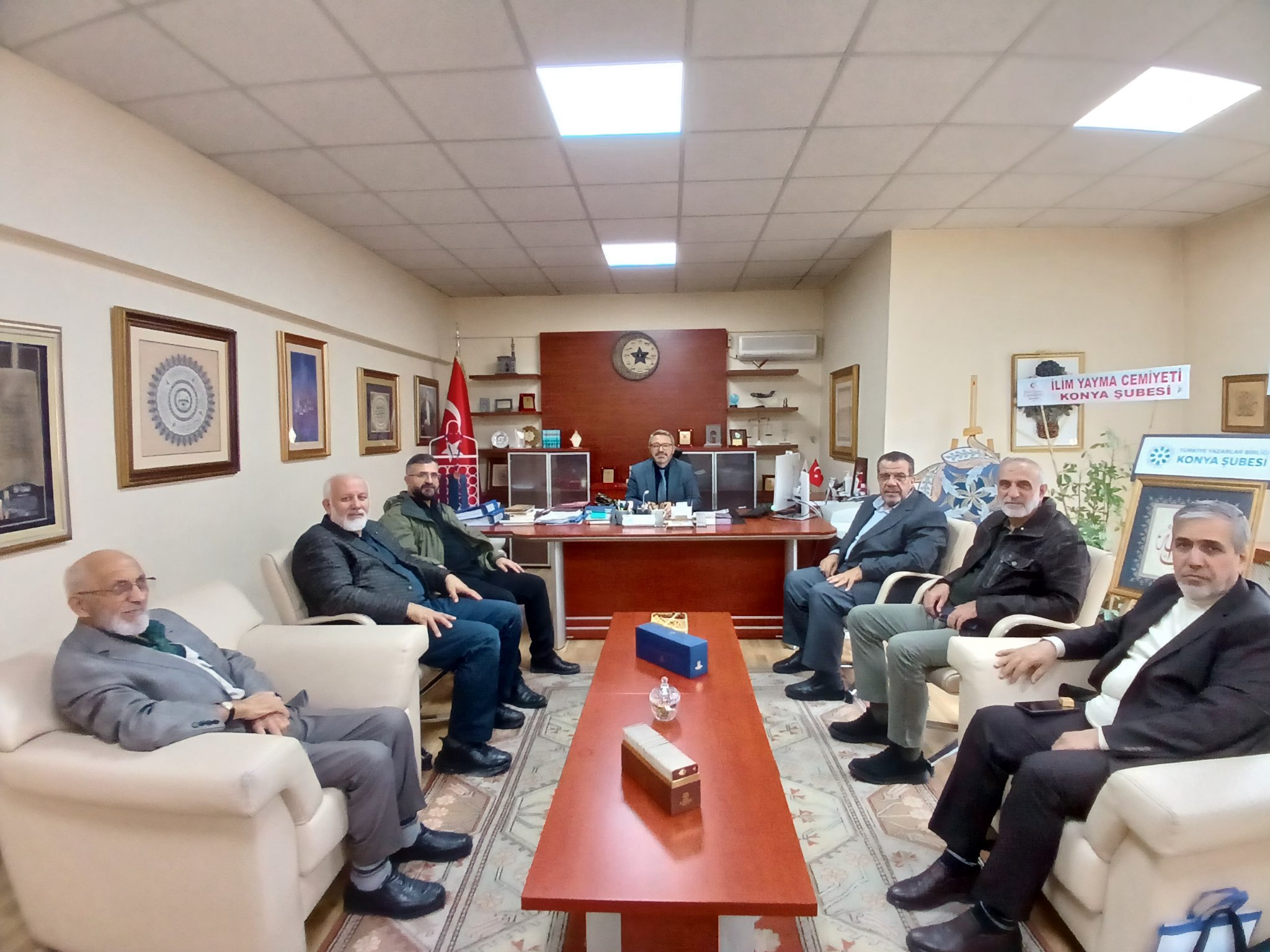 Konya STK Y&ouml;netim Kurulu olarak Yazma Eserler B&ouml;lge M&uuml;d&uuml;rl&uuml;ğ&uuml;ne hayırlı olsun ziyaretinde  bulunduk || Konya STK Platformu