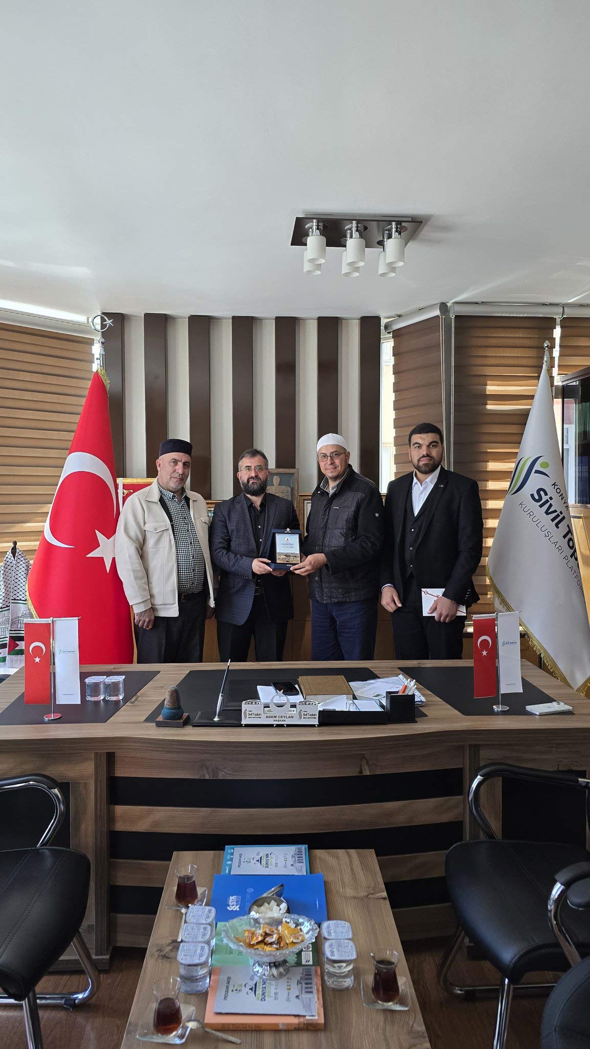  Filistin Alimler Birliği heyeti  KONYA STK Platformunu ziyarette bulundular || Konya STK Platformu