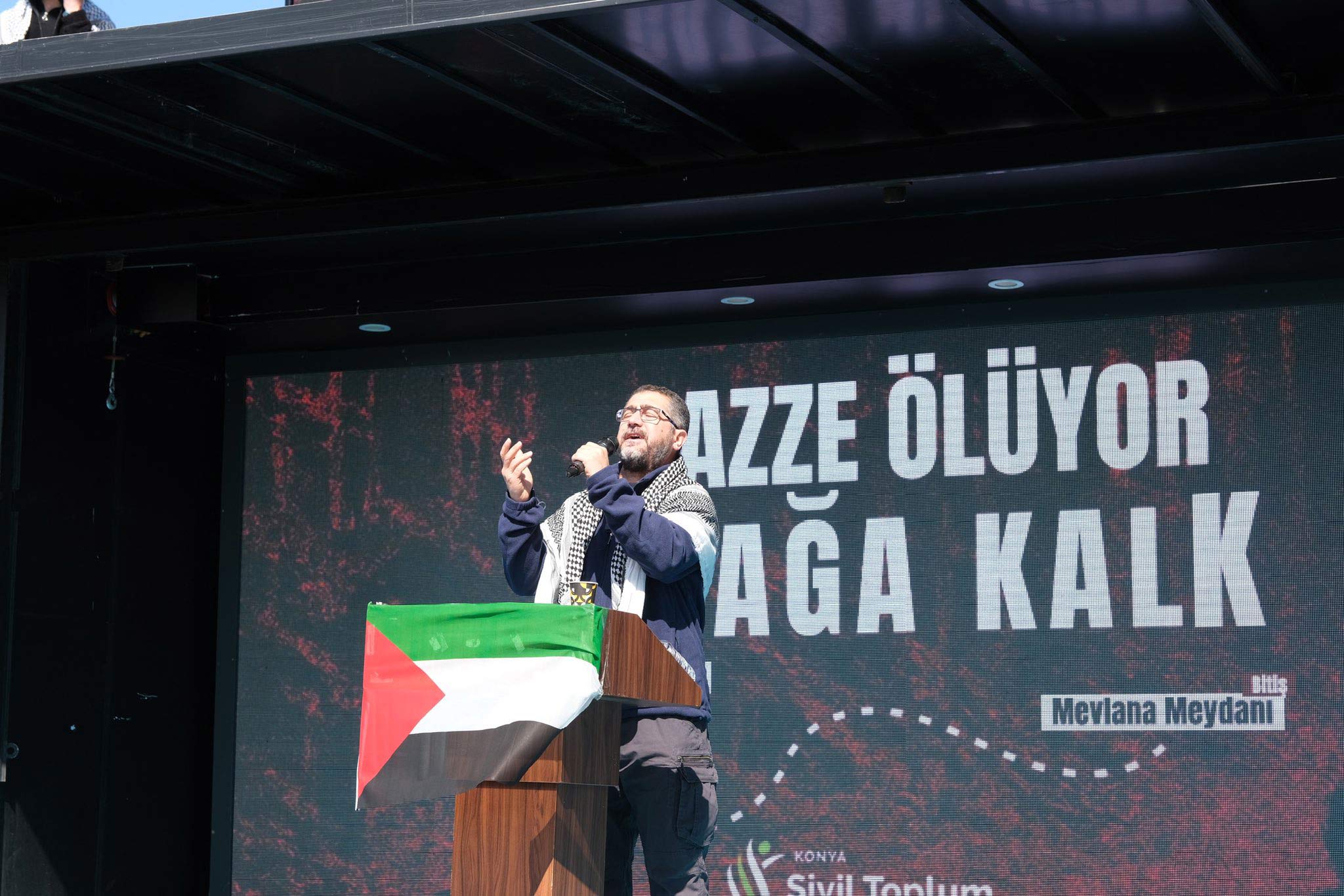 Gazze &Ouml;l&uuml;yor! Ayağa Kalk! Y&uuml;r&uuml;y&uuml;ş ve Basın A&ccedil;ıklaması || Konya STK Platformu